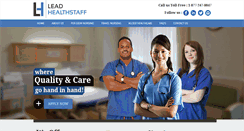 Desktop Screenshot of leadhealthstaff.com
